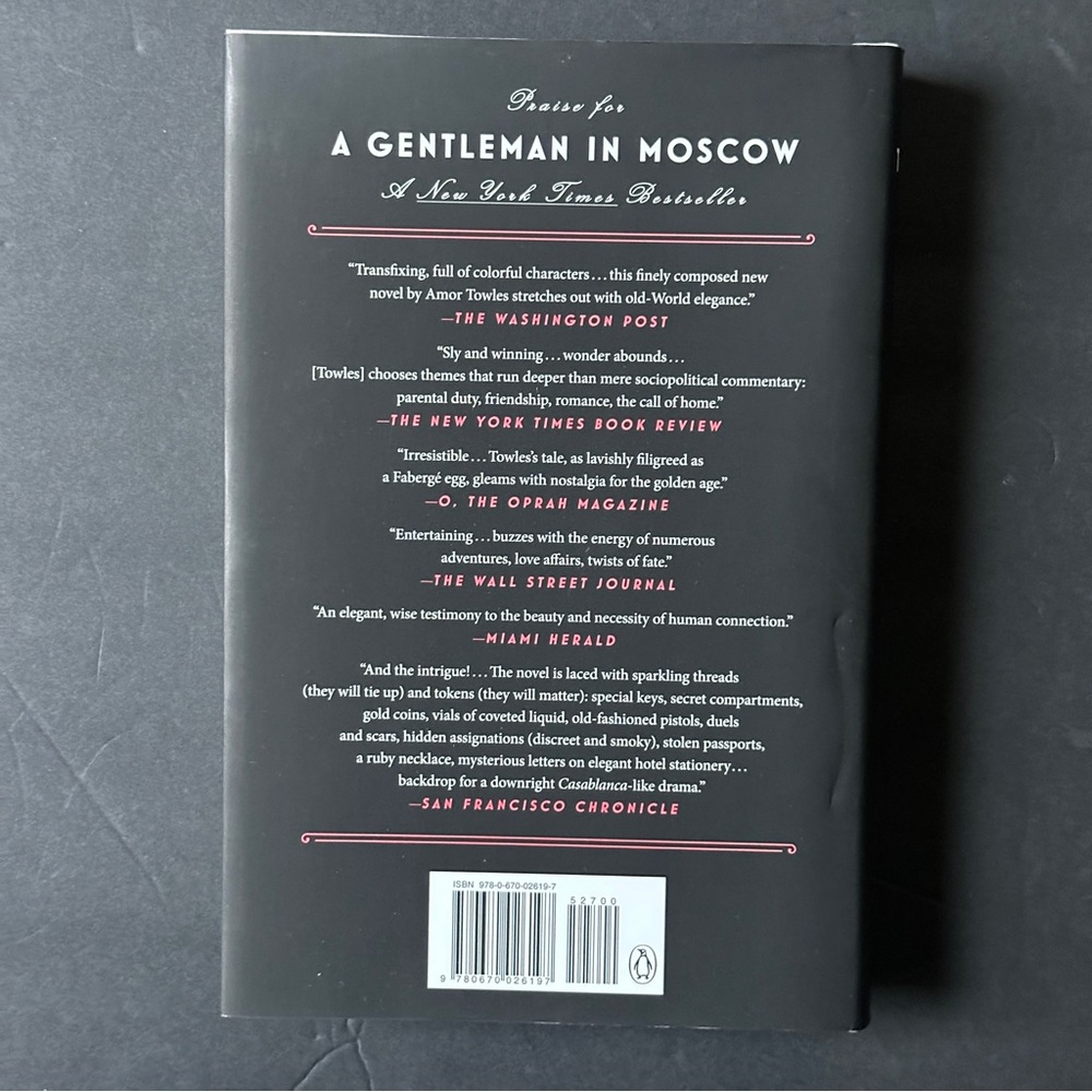 A Gentleman in Moscow by Amor Towels | Historical Fiction | Hardcover Book - Picture 2 of 9